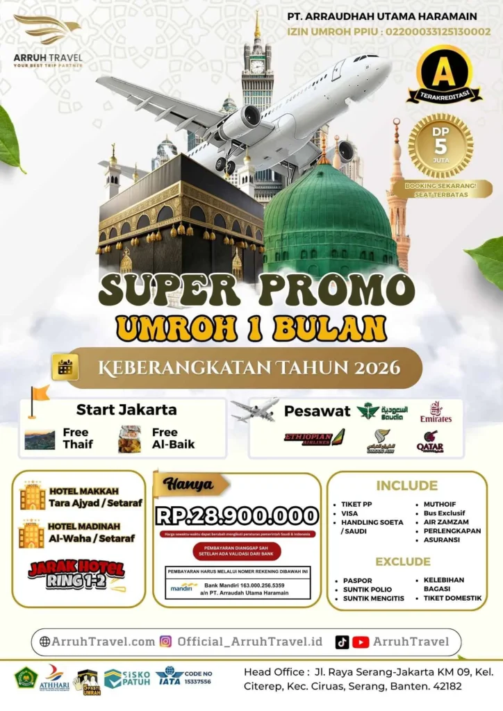 Umroh 1 Bulan Arruh Desain