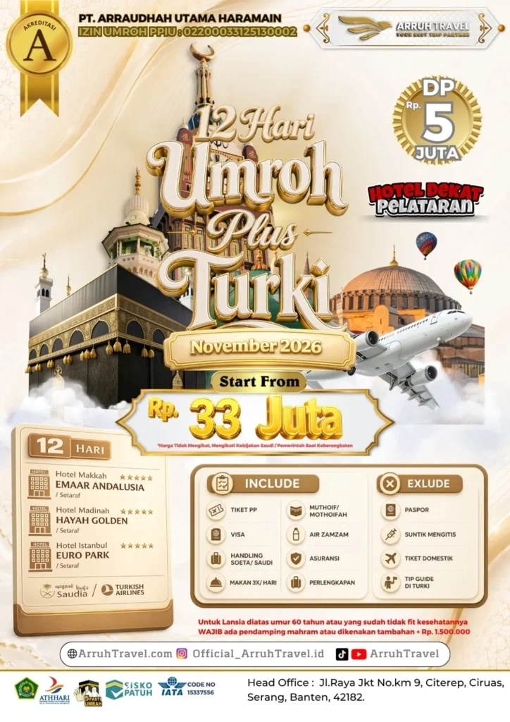 umroh turki 12 hari