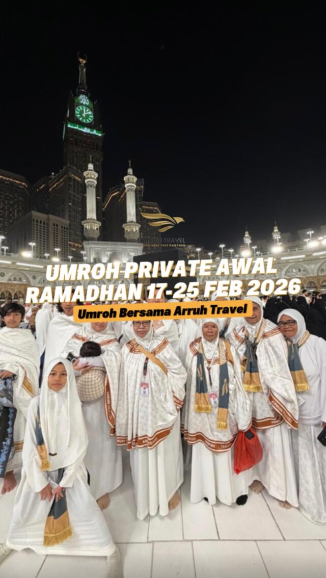 Masyallah Terma kasih Kang Kusoy Produser, Artis Dunia Terbalik Dan Mba Hadrah Sutradara, selalu mempercayakan umrohnya di Arruh Travel 🕋
@non_hadrah @denisaputra.filmUmroh private beserta kru film 17 Feb 2026, semoga Allah selalu memberi kelancaran aaamiinMau umroh mudah dan hemat? Bareng Arruh Travel ajaaaa!!daftar segera bersama Arruh Travel selalu Dihatikonsultasi gratis, info pendaftaran:klik ig di bio & DM atau comment di sini yaaa.☎️Admin 1: 085715576882
☎️Admin 2: 085890000165
☎️Admin 3: 087895403495