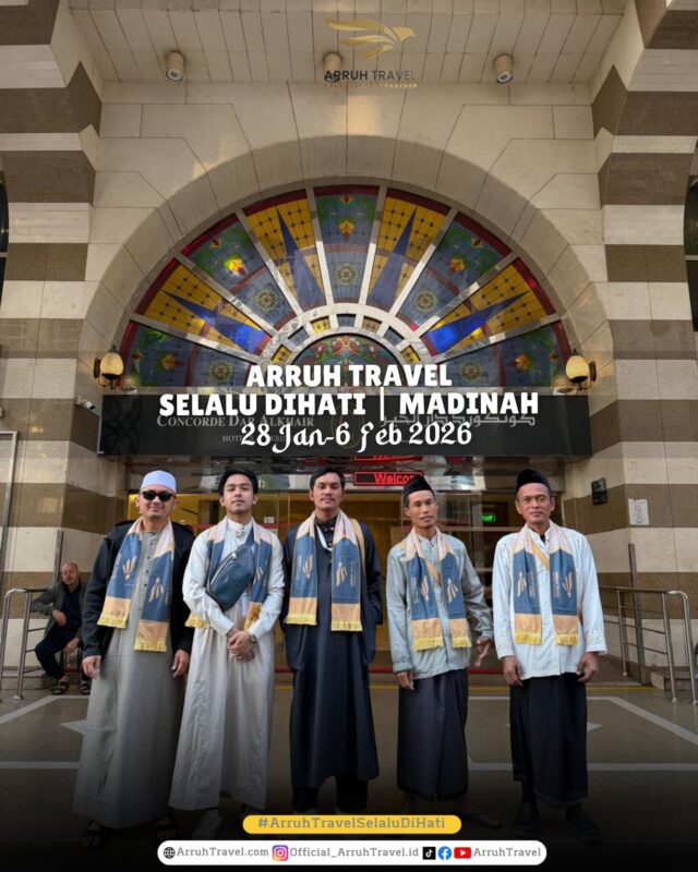 Mau umroh mudah dan hemat? Bareng Arruh Travel ajaaaa!!daftar segera bersama Arruh Travel selalu Dihatikonsultasi gratis, info pendaftaran:klik ig di bio & DM atau comment di sini yaaa.☎️Admin 1: 085715576882
☎️Admin 2: 085890000165
☎️Admin 3: 087895403495