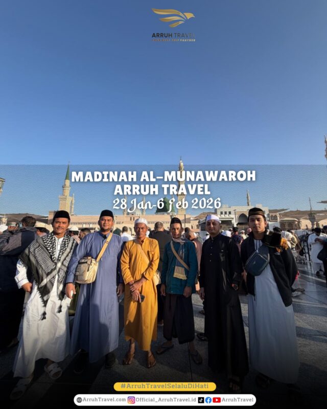 Mau umroh mudah dan hemat? Bareng Arruh Travel ajaaaa!!daftar segera bersama Arruh Travel selalu Dihatikonsultasi gratis, info pendaftaran:klik ig di bio & DM atau comment di sini yaaa.☎️Admin 1: 085715576882
☎️Admin 2: 085890000165
☎️Admin 3: 087895403495