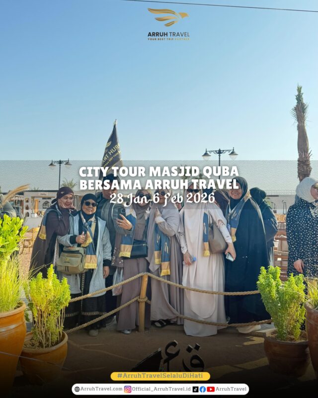 Mau umroh mudah dan hemat? Bareng Arruh Travel ajaaaa!!daftar segera bersama Arruh Travel selalu Dihatikonsultasi gratis, info pendaftaran:klik ig di bio & DM atau comment di sini yaaa.☎️Admin 1: 085715576882
☎️Admin 2: 085890000165
☎️Admin 3: 087895403495