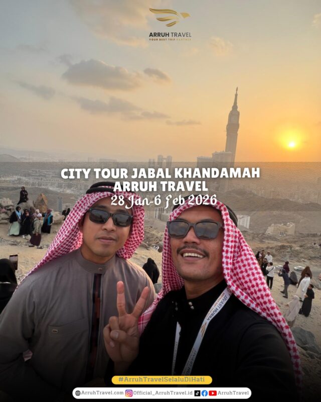 Mau umroh mudah dan hemat? Bareng Arruh Travel ajaaaa!!daftar segera bersama Arruh Travel selalu Dihatikonsultasi gratis, info pendaftaran:klik ig di bio & DM atau comment di sini yaaa.☎️Admin 1: 085715576882
☎️Admin 2: 085890000165
☎️Admin 3: 087895403495