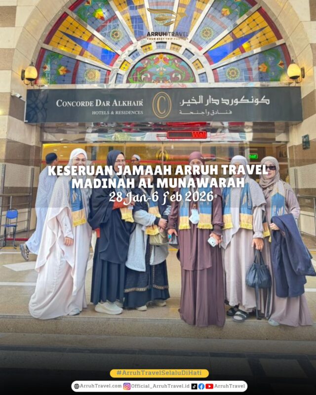 Mau umroh mudah dan hemat? Bareng Arruh Travel ajaaaa!!daftar segera bersama Arruh Travel selalu Dihatikonsultasi gratis, info pendaftaran:klik ig di bio & DM atau comment di sini yaaa.☎️Admin 1: 085715576882
☎️Admin 2: 085890000165
☎️Admin 3: 087895403495