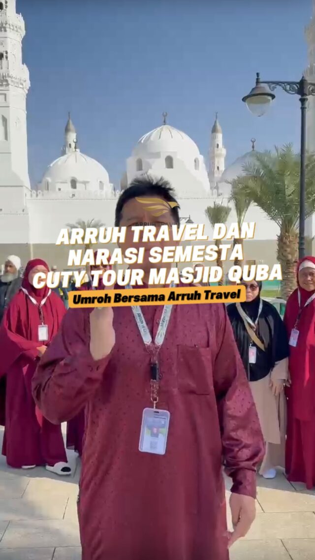 Mau umroh mudah dan hemat? Bareng Arruh Travel ajaaaa!!daftar segera bersama Arruh Travel selalu Dihatikonsultasi gratis, info pendaftaran:klik ig di bio & DM atau comment di sini yaaa.☎️Admin 1: 085715576882
☎️Admin 2: 085890000165
☎️Admin 3: 087895403495
