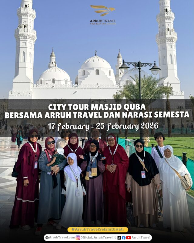 Mau umroh mudah dan hemat? Bareng Arruh Travel ajaaaa!!daftar segera bersama Arruh Travel selalu Dihatikonsultasi gratis, info pendaftaran:klik ig di bio & DM atau comment di sini yaaa.☎️Admin 1: 085715576882
☎️Admin 2: 085890000165
☎️Admin 3: 087895403495
